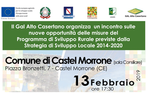 Incontro sulle nuove opportunità delle Misure PSR - 13.02.2019