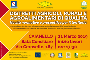 Distretti Agricoli, Rurali e Agroalimentari di Qualità – 21.03.2019