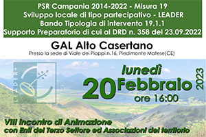 SSL 2023/2027, IL GAL INCONTRA GLI ENTI DEL TERZO SETTORE, LE ASSOCIAZIONI DEL TERRITORIO ED I FORUM COMUNALI DEI GIOVANI.